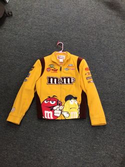 Chase Authentic Ladies Yellow M&M NASCAR Racing Jacket #38 Size L