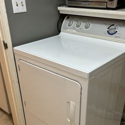 GE Gas Dryer - White