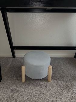 Light grey footstool