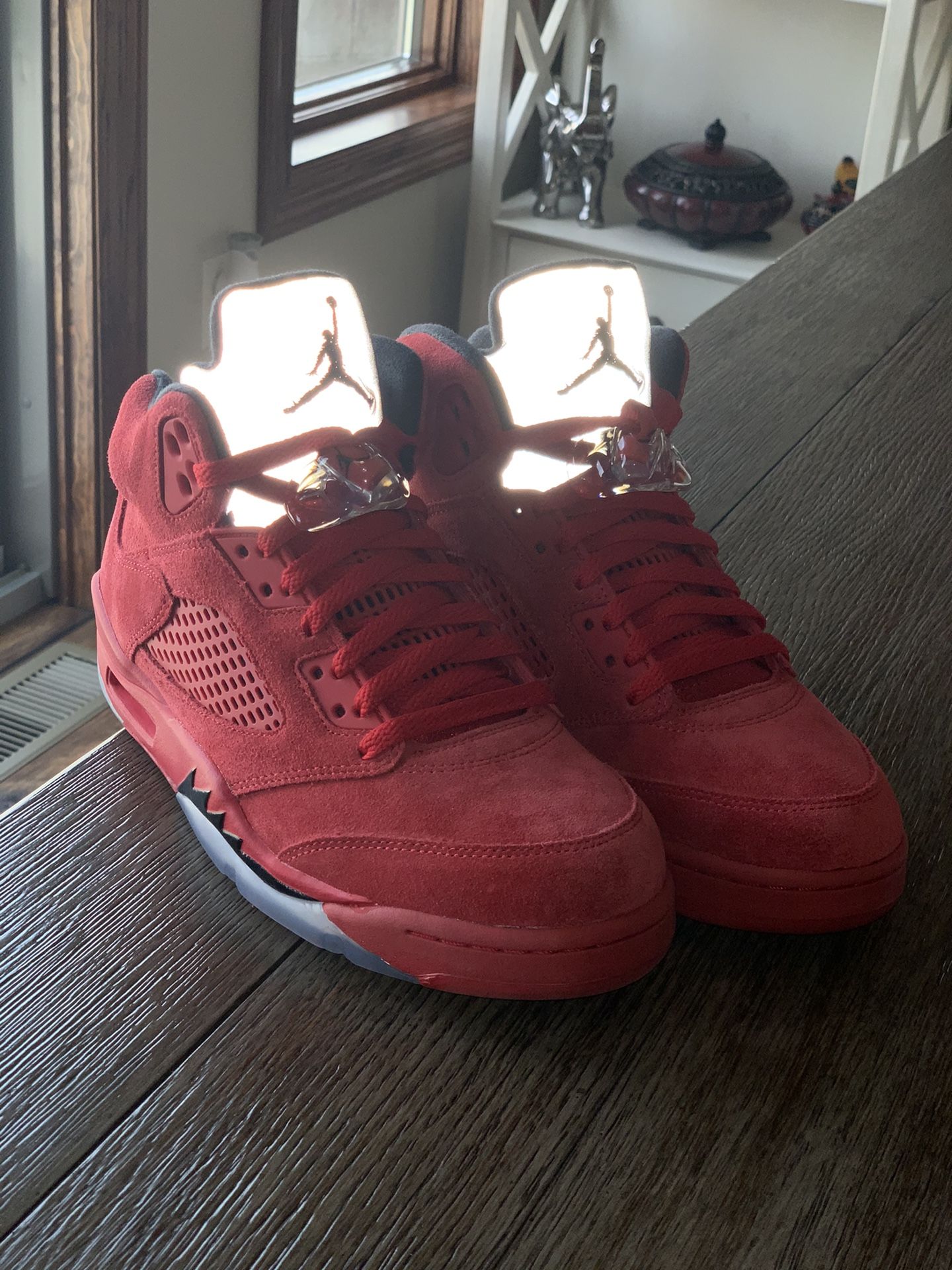 Jordan 5 Red Suede