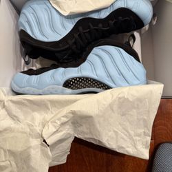 Nike Foamposite 1 Psychic blue/black Size 12 Brand New