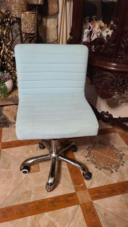 Blue vanity chair