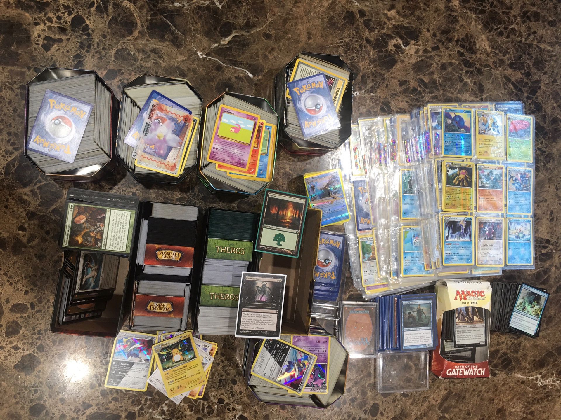 HUGE Pokemon/Magic Trading Card Collection Lot