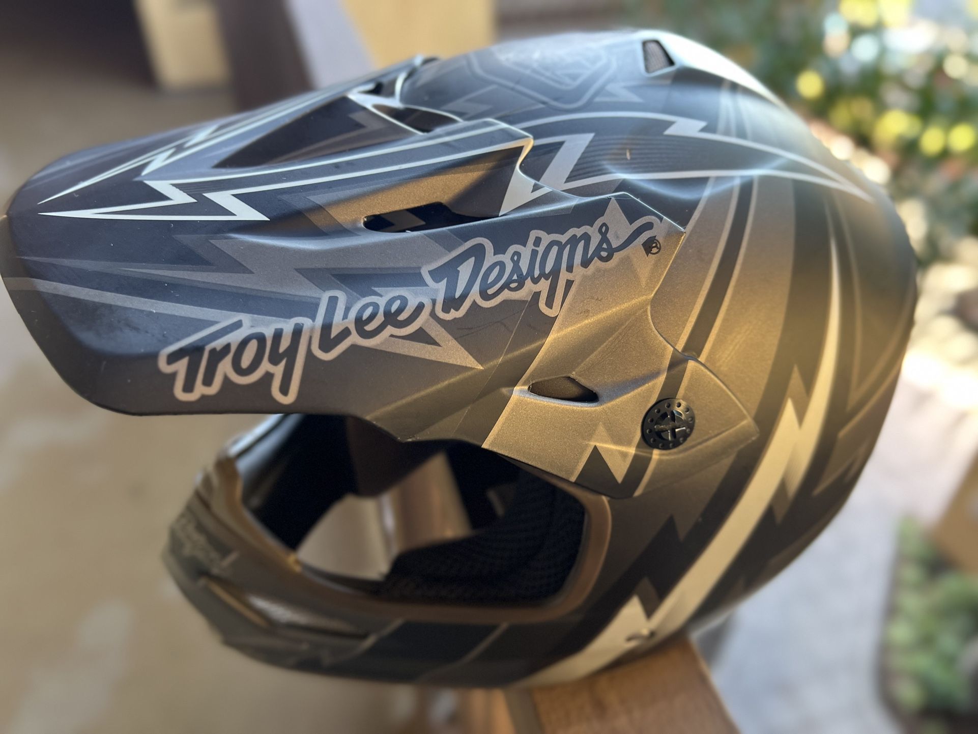 TROY LEE DESIGNS Air Beams HELMET BLACK MX MOTOCROSS SIZE M 57-58 Cm