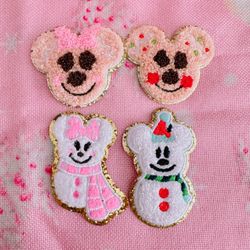 Christmas Mickey And Minnie Patches