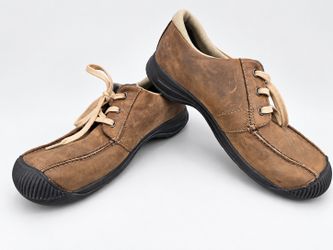 KEEN Reisen Low Brown Leather Shoes Men's 10 1011490