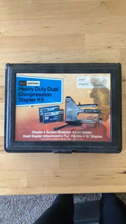 Staple gun (with unopened pack of staples)