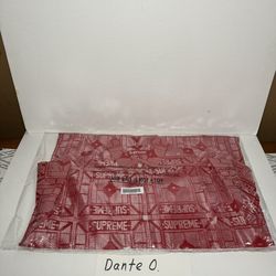 Supreme Tray Jacquard Shirt Sz M Red new 