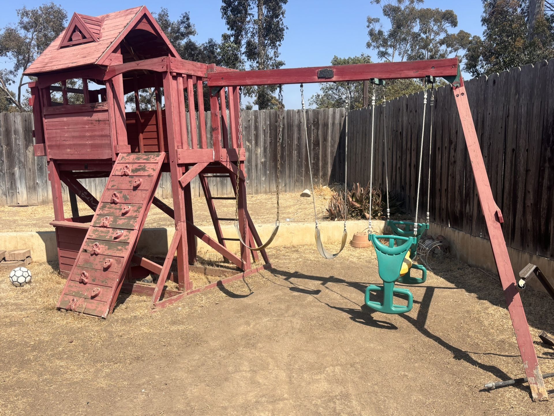 Swing Set With Club House