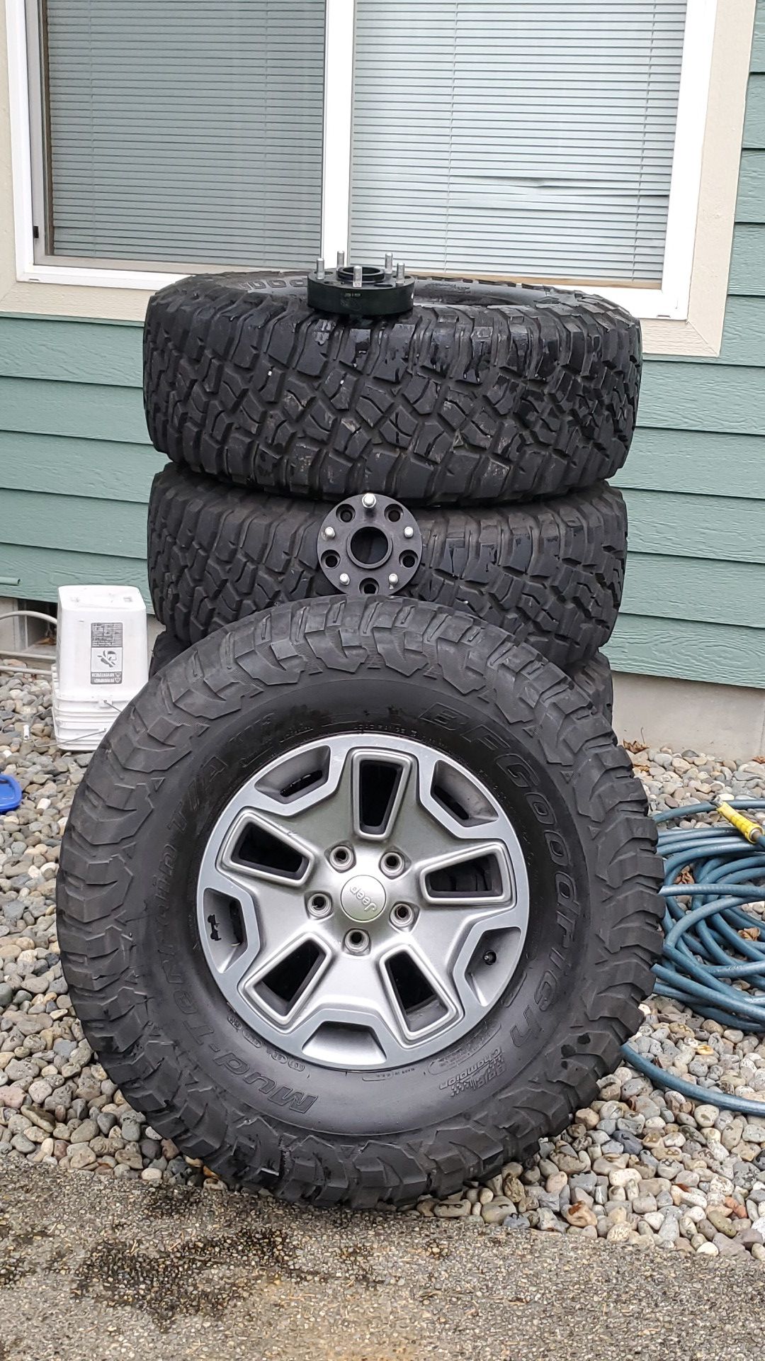 2017 jk jeep wheels with bfg km3 tires
