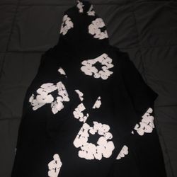 Brand New Denim Tears Hoodie Black And White Size Large