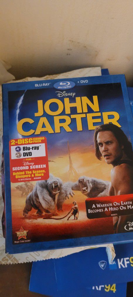 John Carter Blue Ray DVD