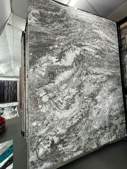 Large Abstract Area Rug Gray Brown