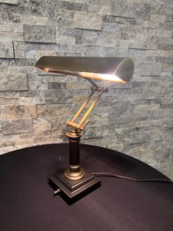 House of Troy Piano Desk Lamp. Brass Cordovan Finish. Heavy Weight Nice Quality