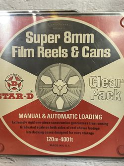 SET OF 4 VINTAGE 8MM FILM REELS & PROTECTIVE CASES ~ 400 FEET - 120 METER  S. AlSo INCLUDED IS 1 VINTAGE 8MM WITH PROTECTIVE CASE ~350 FEET for Sale  in