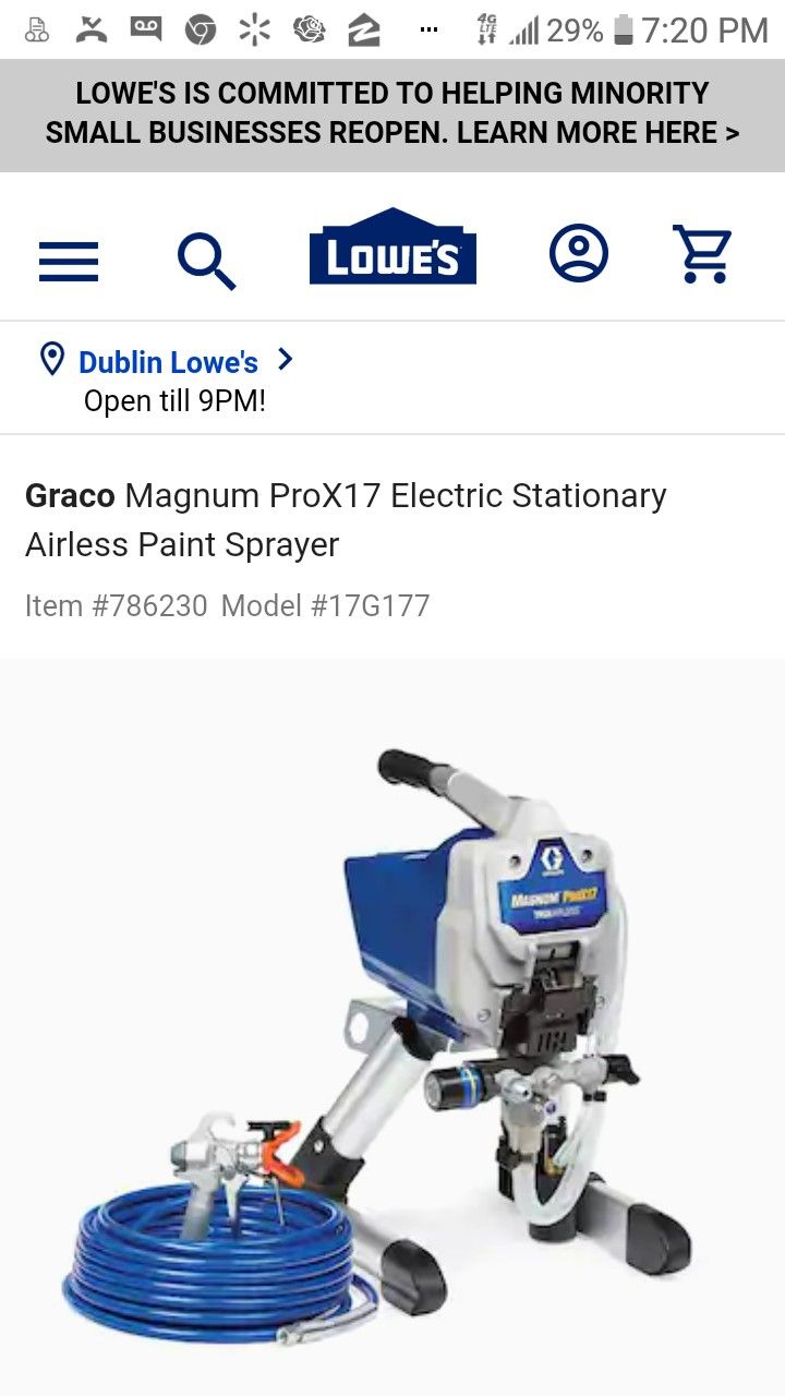 Graco Pro Lts 17 Paint Sprayer And Texture Gun