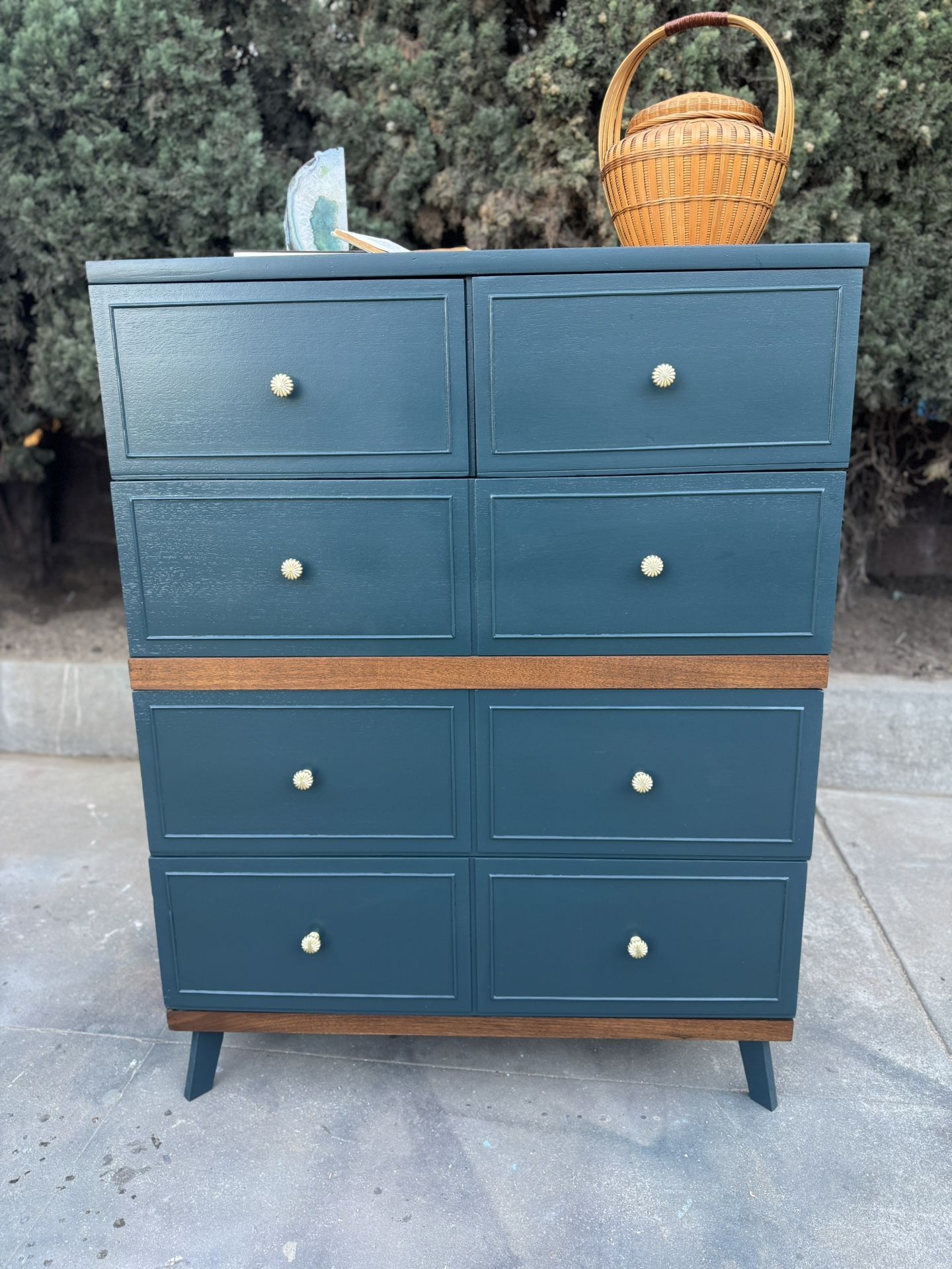 Mcm Highboy Dresser-6 Drawers