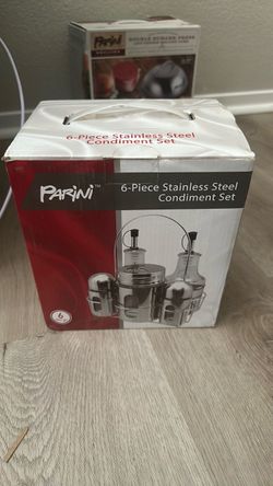Parini 6-Piece Stainless Steel Condiment Set