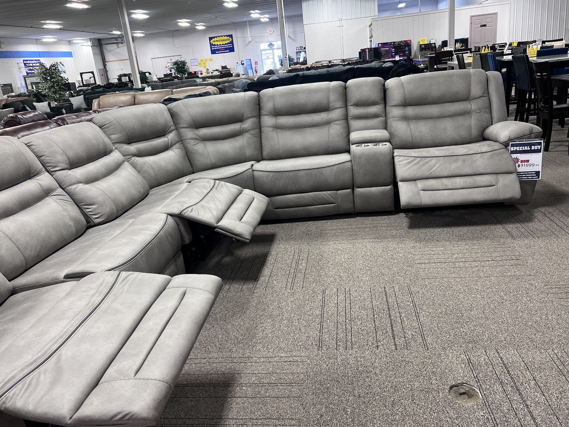 7 Piece Modular Power Reclining Sectional