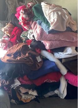 Clothes for sale different sizes men’s women’s and kids
