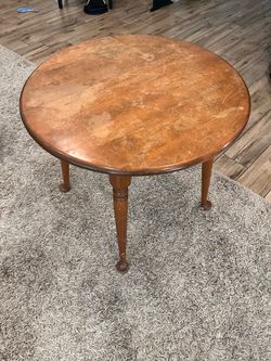 Nice small wooden round table