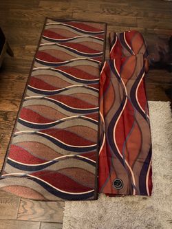 Matching rugs and curtains