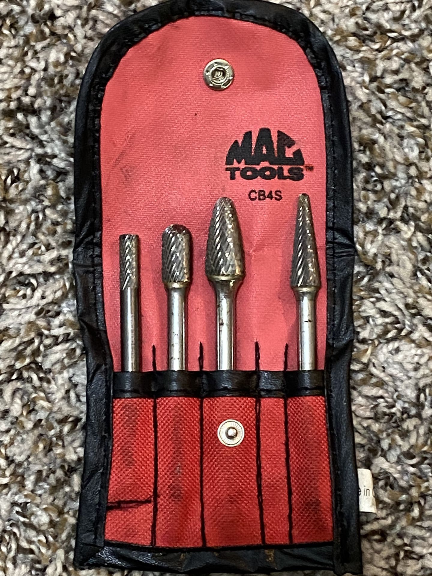 NEVER USED MAC Tools CB4S Full Set Multi-Purpose Carbide Burr Set