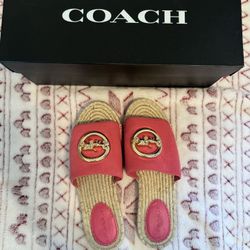Coach Pink Espadrilles (New In Box) - Sz 5