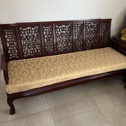 Beautiful Redwood Long Bench 