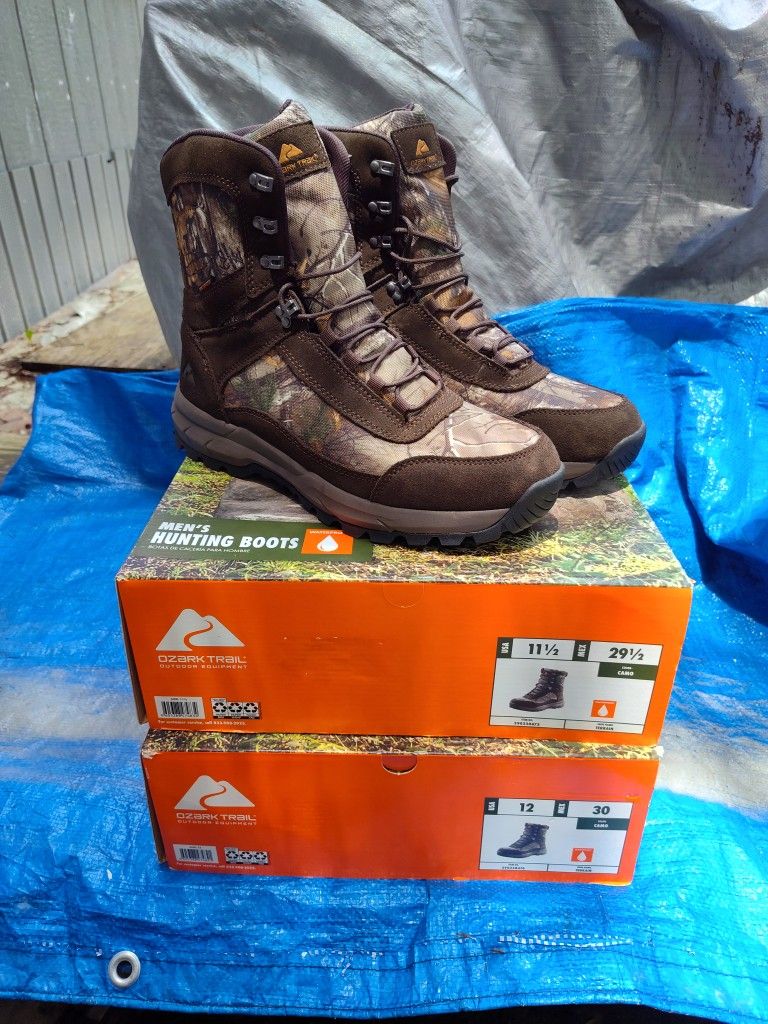 Brand New Men Hunting Boots Size 11 1/2 & 12. Please Read Description!