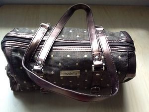 Modella polka dot hand purse