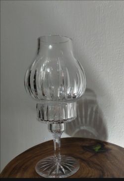 ATLANTIS HURRICANE LAMP & GLOBE CANDLE HOLDER 10.5"×4"