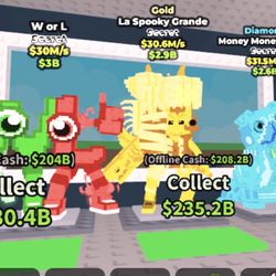 Steal A Brainrot  All Three W Or L, La Spooky Grande, Money Money Puggy