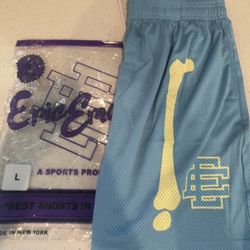 Light Blue Bones Eric Emmanuel Shorts