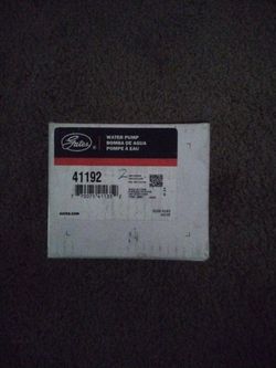 Gates Water Pump Infiniti Nissan Part Number 41192