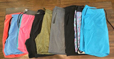 Men’s Shorts Lot – Volcom, Tipsy Elves & All in Motion – XXL / Size 40