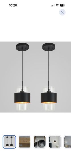 Modern black pendant lighting