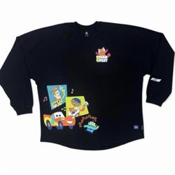 Disneyland Disney black Pixar Fest 2024 Spirit Jersey shirt