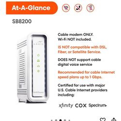 Arris SB8200 Cable Modem 