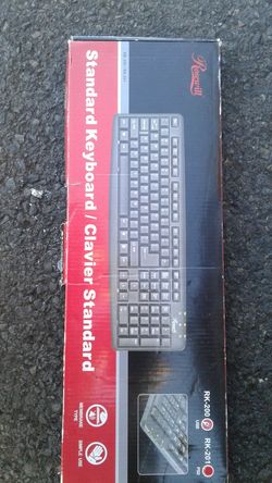 Standard computer or laptop keyboard