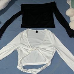 Long Sleeve Crop Tops 