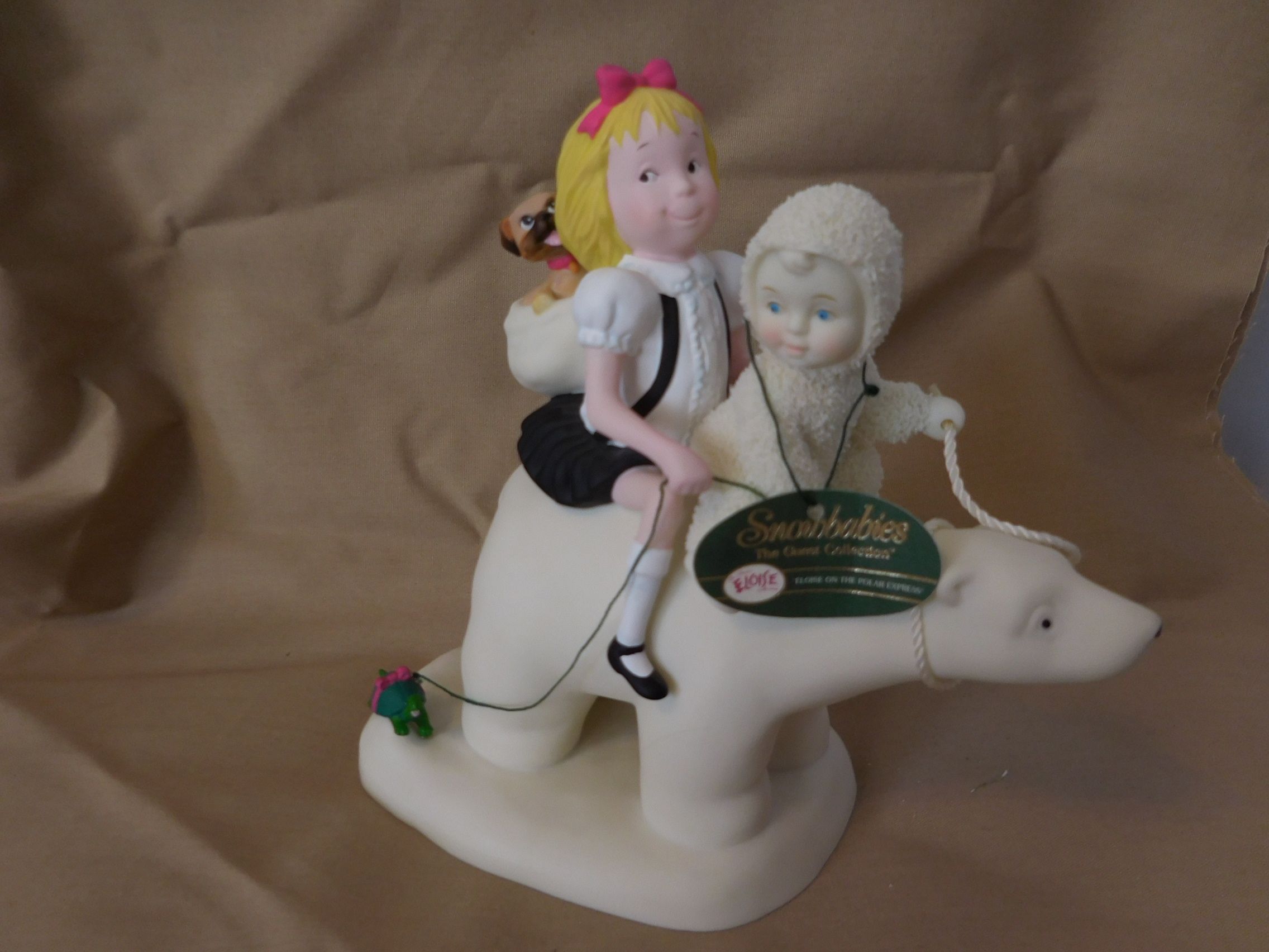 Snowbabies Dept 56 Eloise On The Polar Express Bear Guest Collection