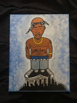 Tupac Art Canvas 🖼