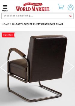 World market bicast leather chair deals