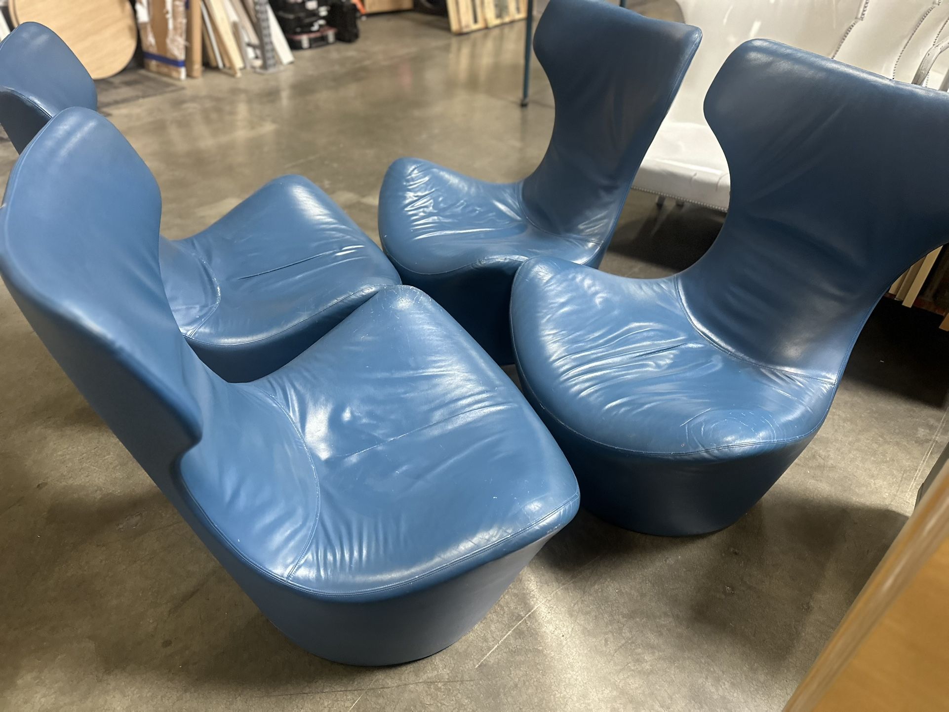 Low Height Casual Lounge Chairs. 4 Total