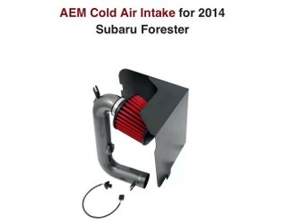 AEM COLD AIR INTAKE LIKE NEW WITH MAF ADAPTER AND HEAT SHEILD SUBARU FORESTER 2014-2018