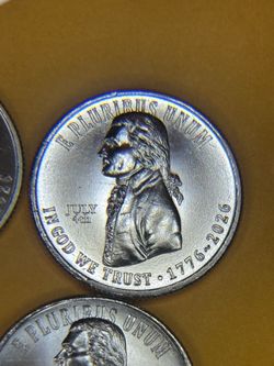 (4) 2026 P July 4th Quarter Possible Lettering Variety See Photos UNC