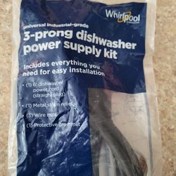 Whirlpool 3 Prong Dishwasher Power Supply Kit