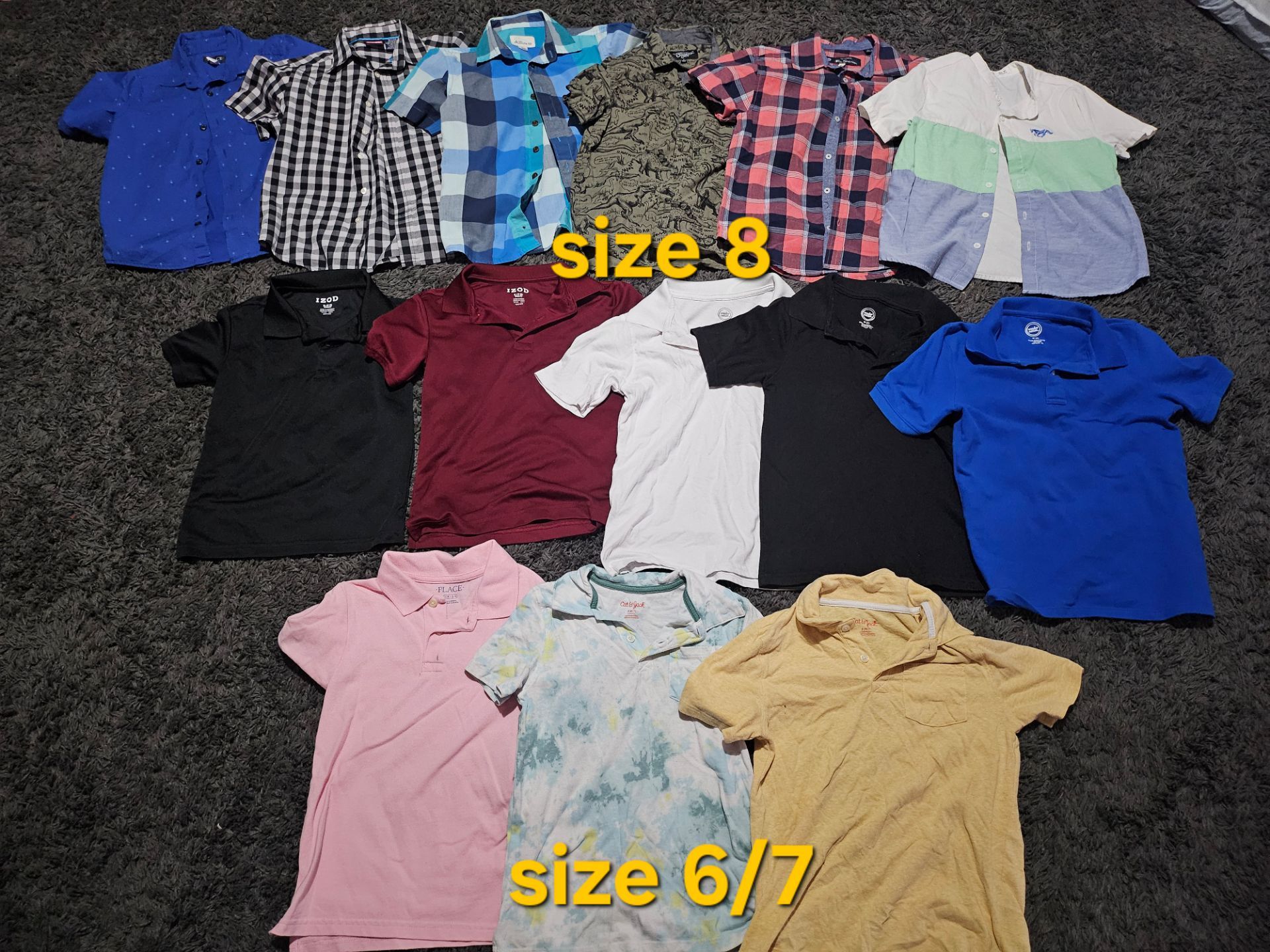 Size 8 boys shirts
