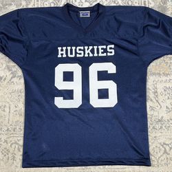 Champro Sports Football Jersey Huskies Youth XL Navy Blue #96  